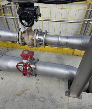 Adaptateurs de bride en inox LJSA, installés sur site à Lausanne