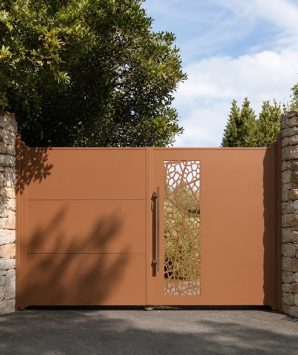 Portail en acier - design LJSA
